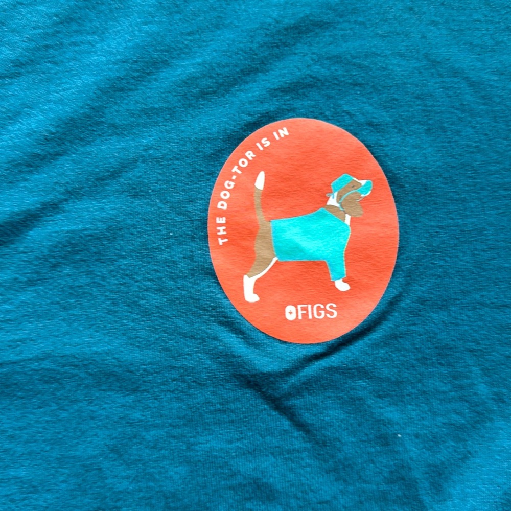 Figs Aqua The Dog-Tor Is In T-shirt